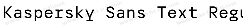Kaspersky Sans Text Regular字体转换